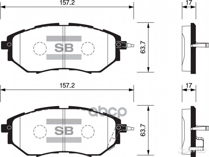 Subaru SP1534 Sangsin brake