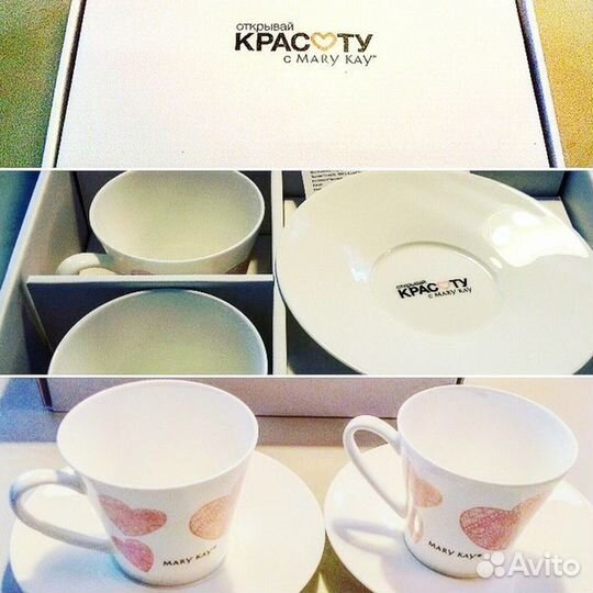 Чайная пара (в наборе 2 чашки и 2 блюдца)