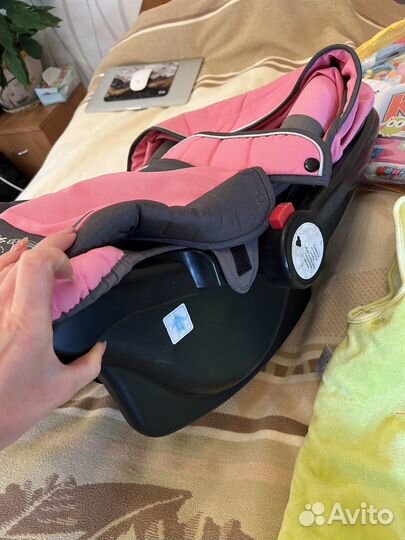 Детское автокресло+конверт+развивающий коврик