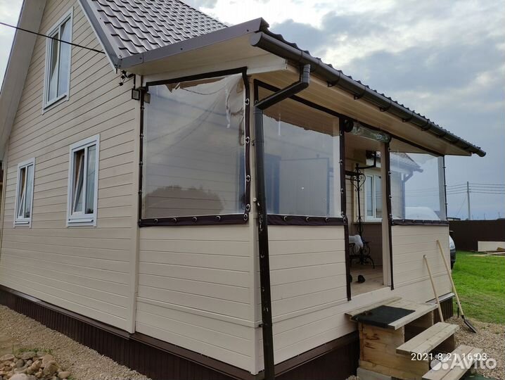 Мягкие окна для беседки