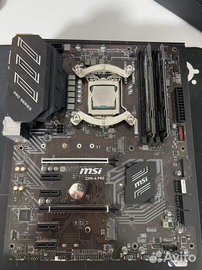 Материнская плата msi z390-A Pro, i9700, озу 16gb