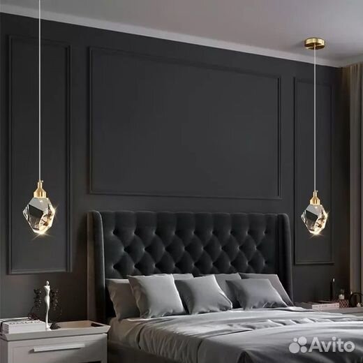 Подвесной светильник - в кухню/спальню (Кристалл)