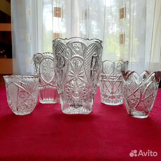 Хрустальные вазы,вазы для цветов,ссср