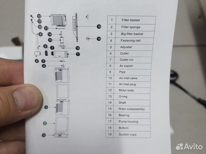 Насос помпа для аквариума CHJ-502