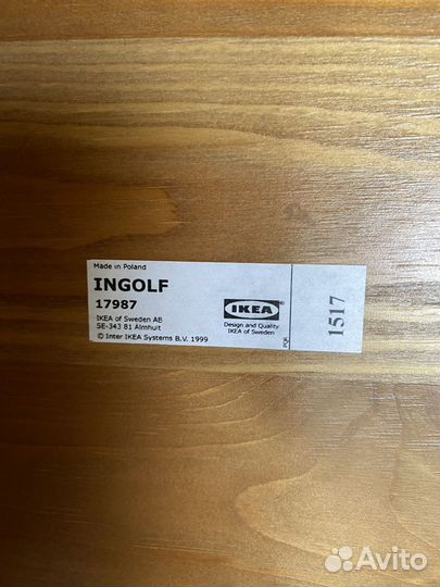 IKEA Ingolf original комплект стол и 4 стула