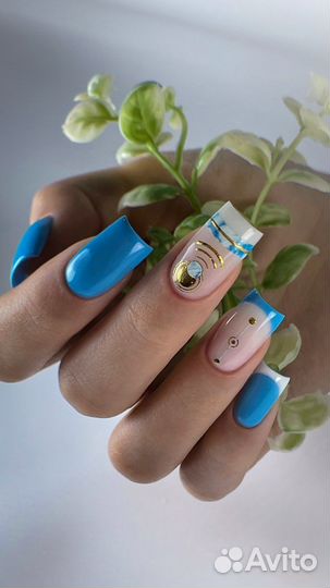 Маникюр наращивание ногтей