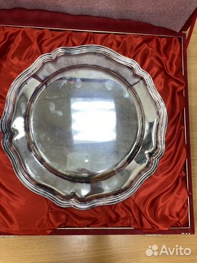 Поднос посеребренный