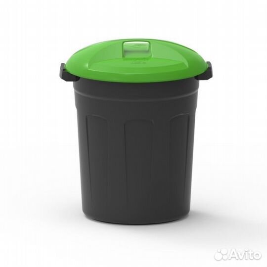 Контейнер мусорный KSC 90 л с крышкой пластик цвет