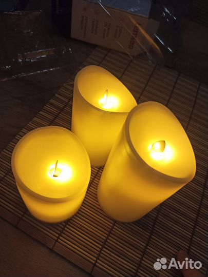 Свечи декоративные светодиодные 3шт