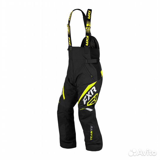 Штаны FXR Team FX с утеплителем Black/Hi Vis, XL