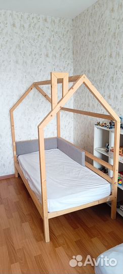 Детская кровать 80 160 домик
