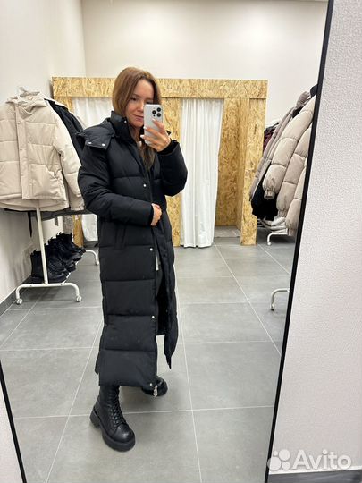 Пуховик зимний -30 женский новый в пол длинный