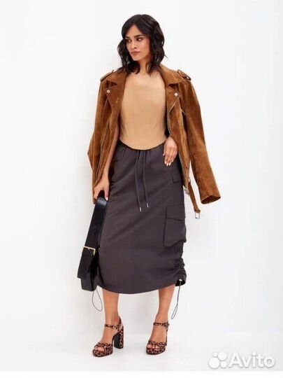 Юбка карго, миди