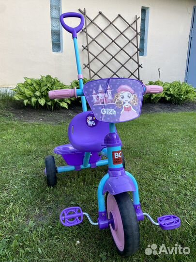 Велосипед трехколесный с багажником