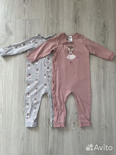 Одежда для девочки пакетом 86 размер H&M