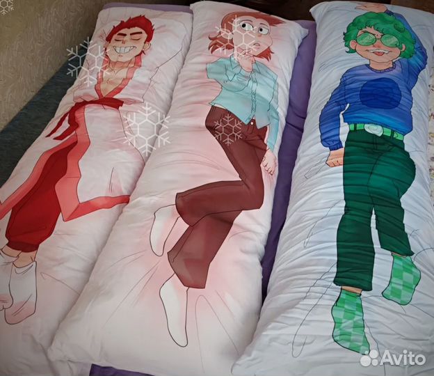 Дакимакура матовая наволочка