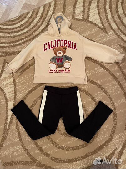 Толстовка + лосины zara размер 134