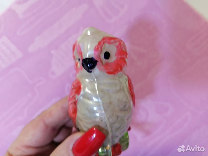 Сова Новогодняя игрушка СССР на прищепке