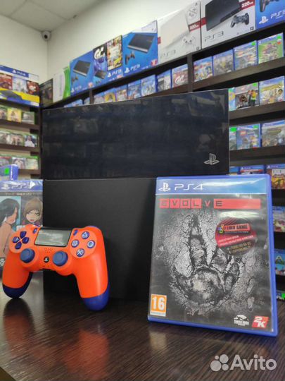 Sony PS4+игра Evolve лицензия