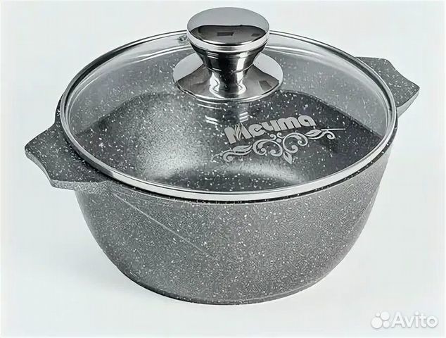 Кастрюли с антипригарным гранитным покрытием