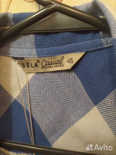 Рубашка-безрукавка, новая, Sela, р.48