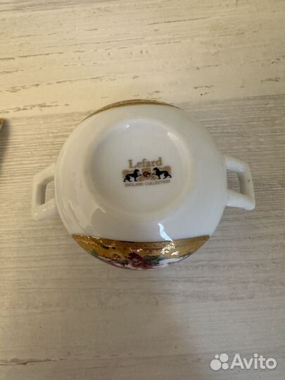 Соусник фарфоровый с ложкой