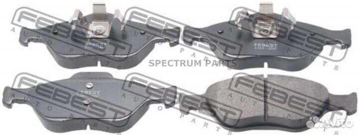 Febest 2101JHF колодки тормозные передние