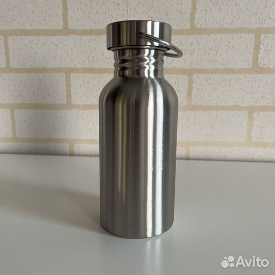 Бутылка для воды металлическая