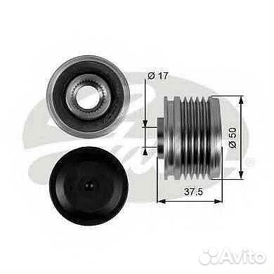 Муфта генератора gates OAP7053