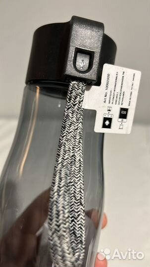 Спортивная бутылка 640мл с зарядным кабелем