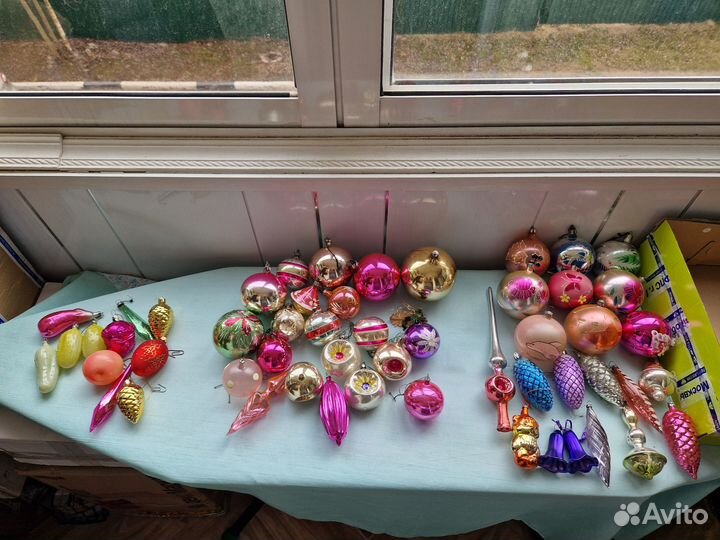 Елочные игрушки СССР раритет новогодние украшения