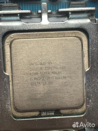 Материнская плата 775 + CPU + кулер