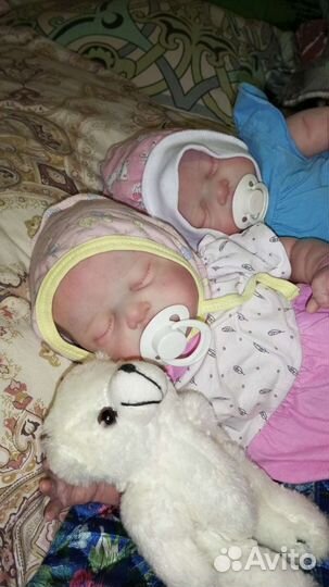 Кукла реборн ручной работы сплюшка 55 см