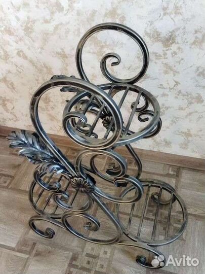 Подставка для цветов напольная металлическая