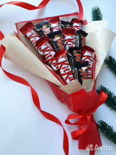 Сладкие букеты из конфет