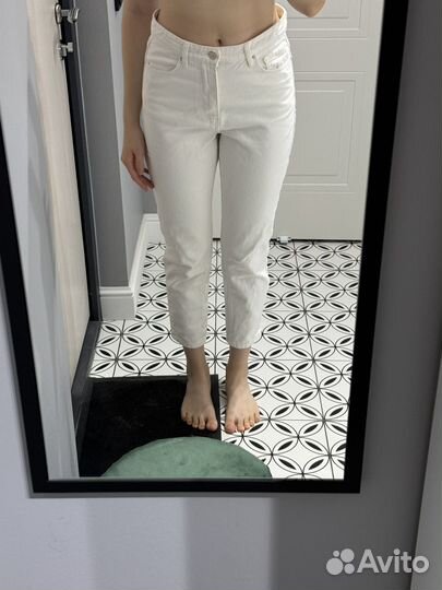 Белые джинсы xs/s