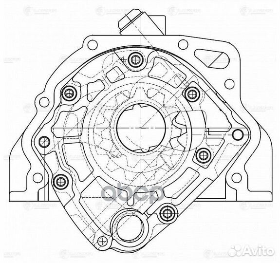 Насос масляный для а/м Лада 2108 (LOP 0108)