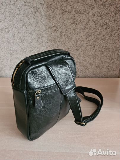 Сумка рюкзак кожаная