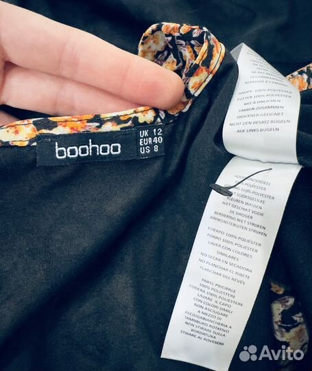 Милое платье в цветы Boohoo Англия