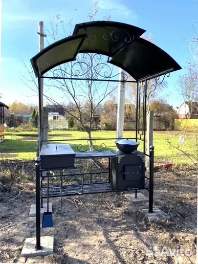 Мангал С печкой под казан