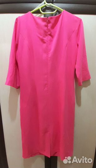 Платье женское розовое 48
