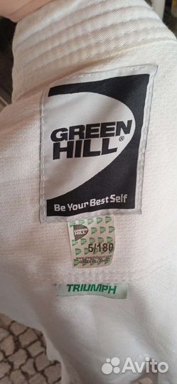 Кимоно green hill и перчатки demix 10 oz