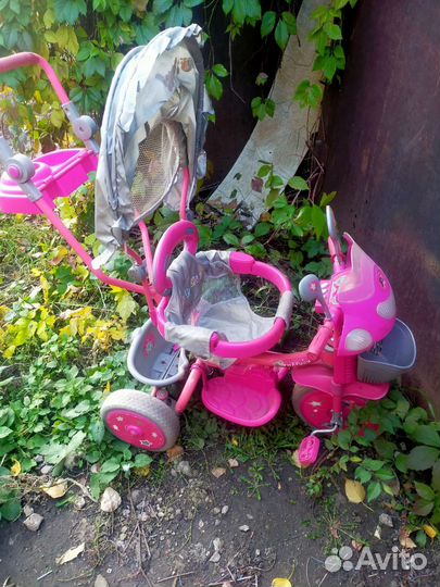 Трёх колесный велосипед каталка трансформер