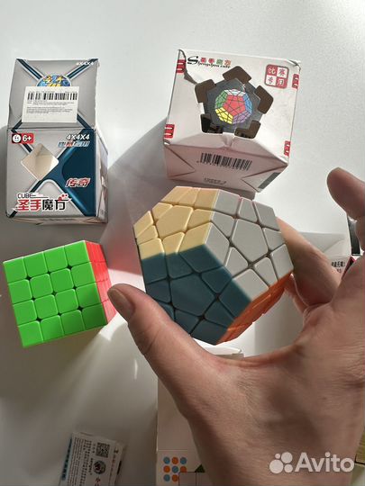 Кубик рубика gan меганмикс зеркальный новые