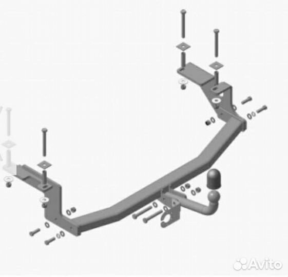 Фаркоп на Ford EcoSport оцик.крюк