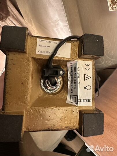 Лампа настольная с абажуром Испания