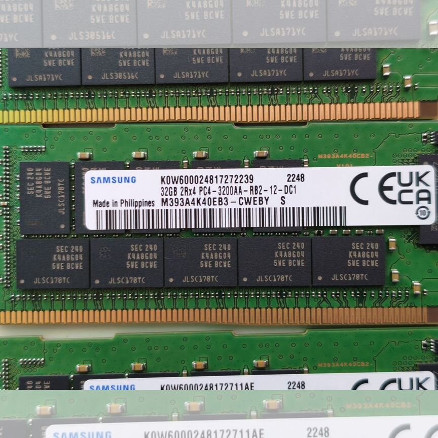 [EB3-CWE] 32 Gb 3200 Mhz Rdimm Samsung Склад 4 Шт Eb3-Cwe