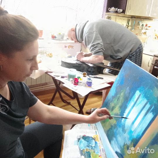 Картина (холст, акрил, 60х80) 