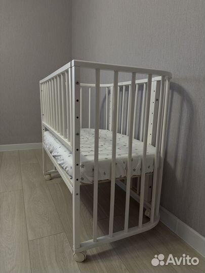 Детская кроватка приставная для новорожденных