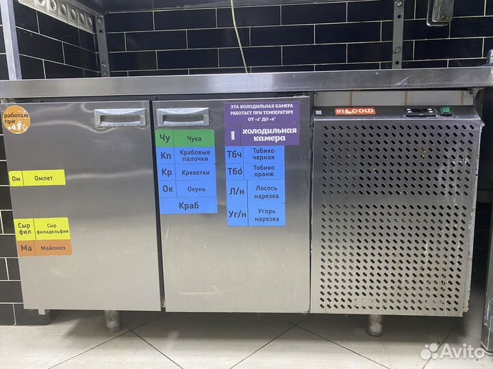 Холодильный стол hicold